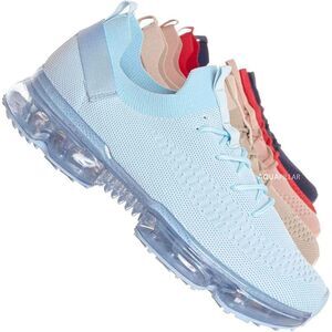 Aquapillar Stretch Elastic Mesh Sneaker - Festival Lace Up Rubber Air Bubble